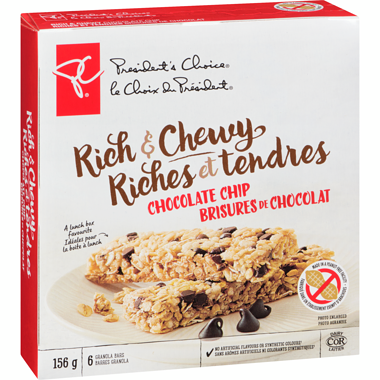 PC Granola Bars- one box per order of ANY snack bars we have