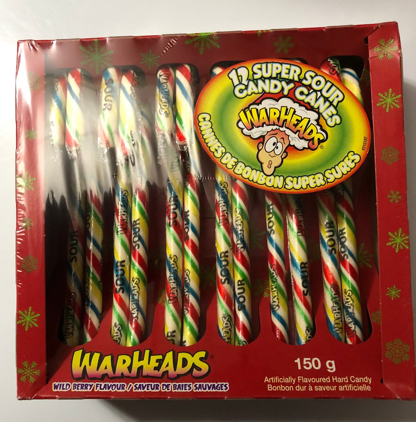 Warheads Candy Canes