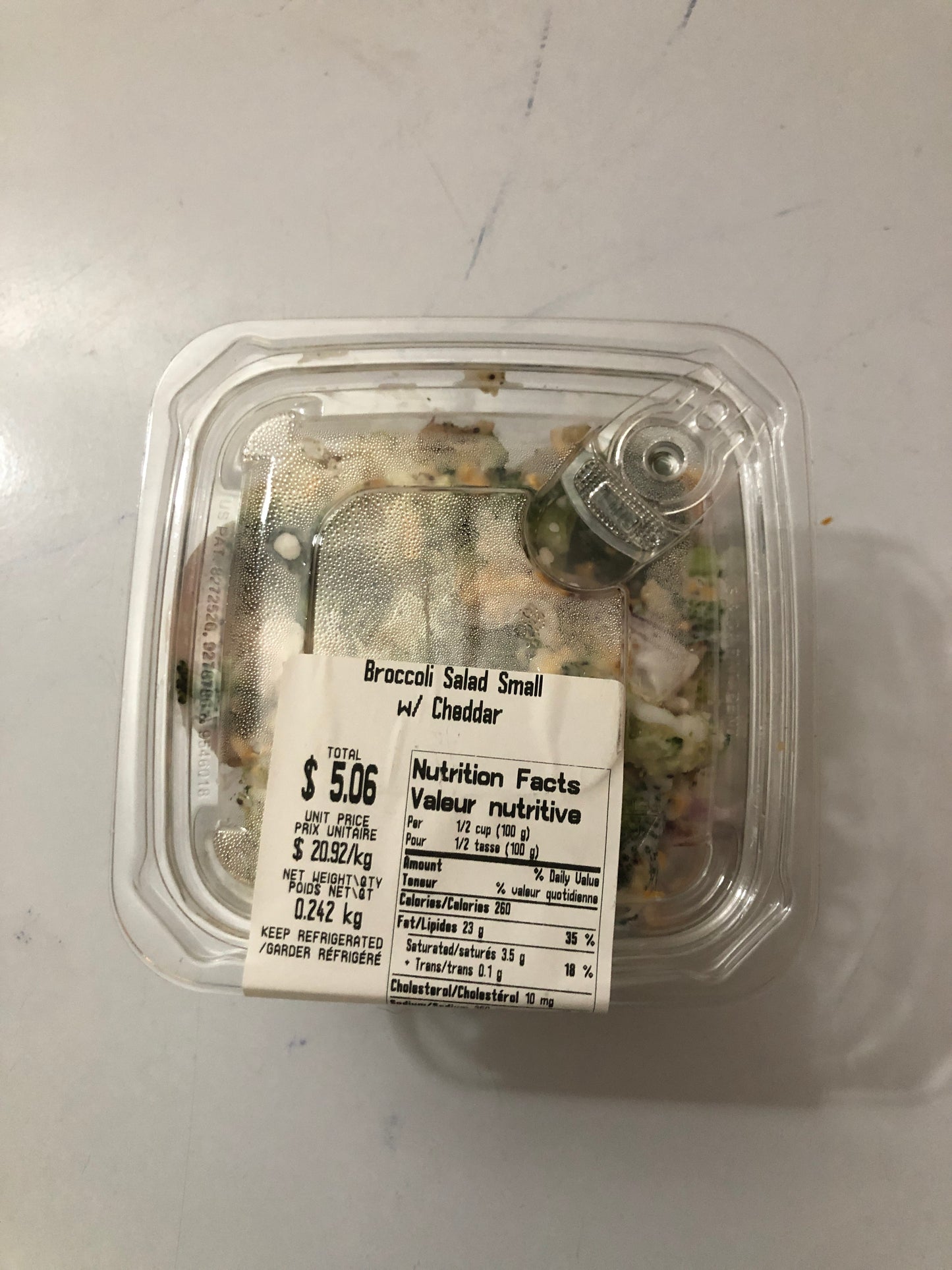 Broccoli Salad w/ Cheddar