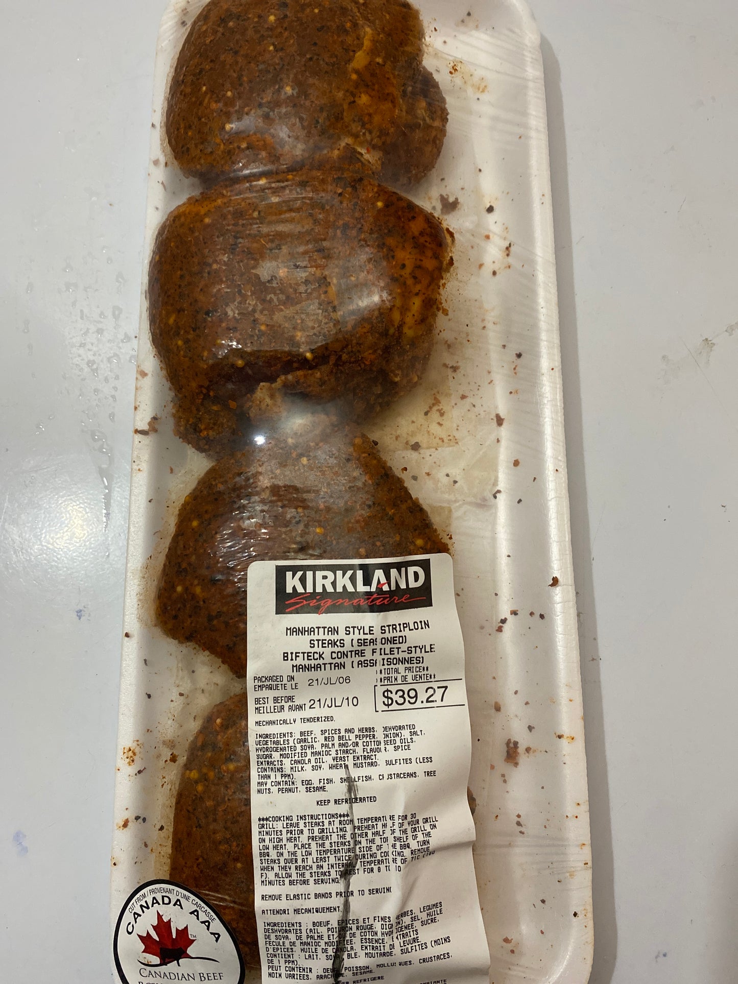 Frozen Beef - limit one meat item per household of any type of meat