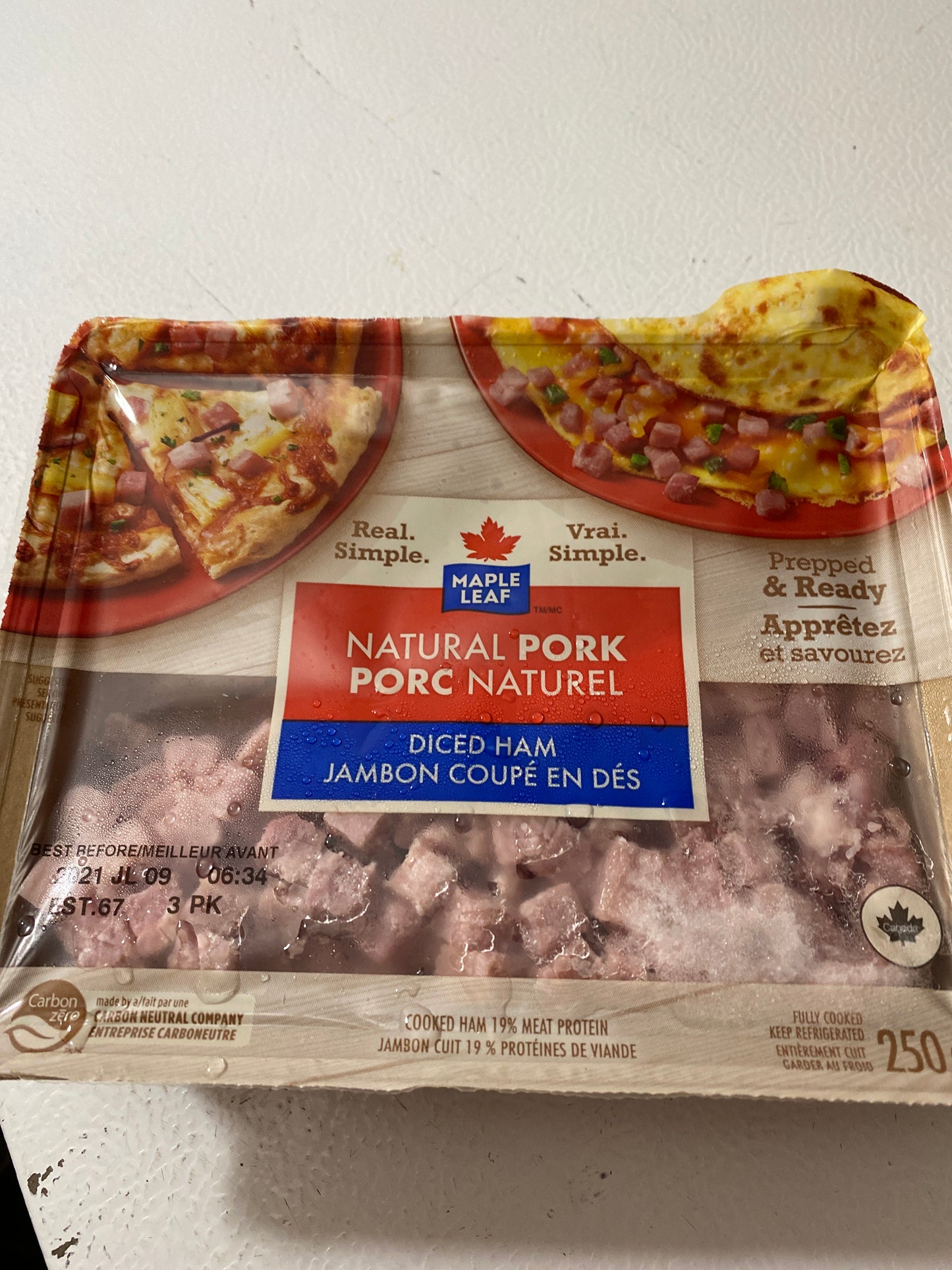 Maple Leaf Dice Ham