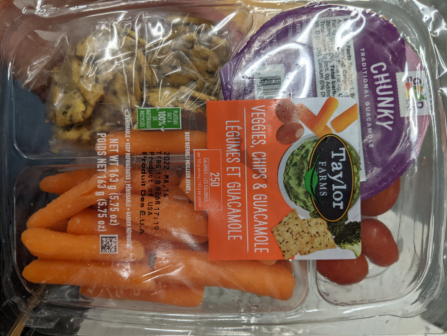 Taylor Farms veggie dip trays