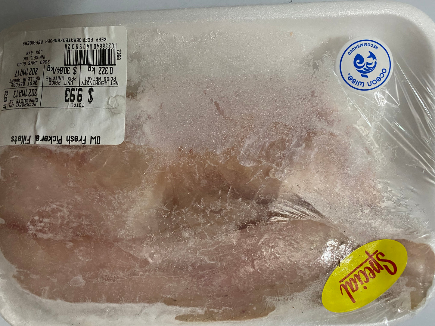 Frozen Fish- limit of one per household