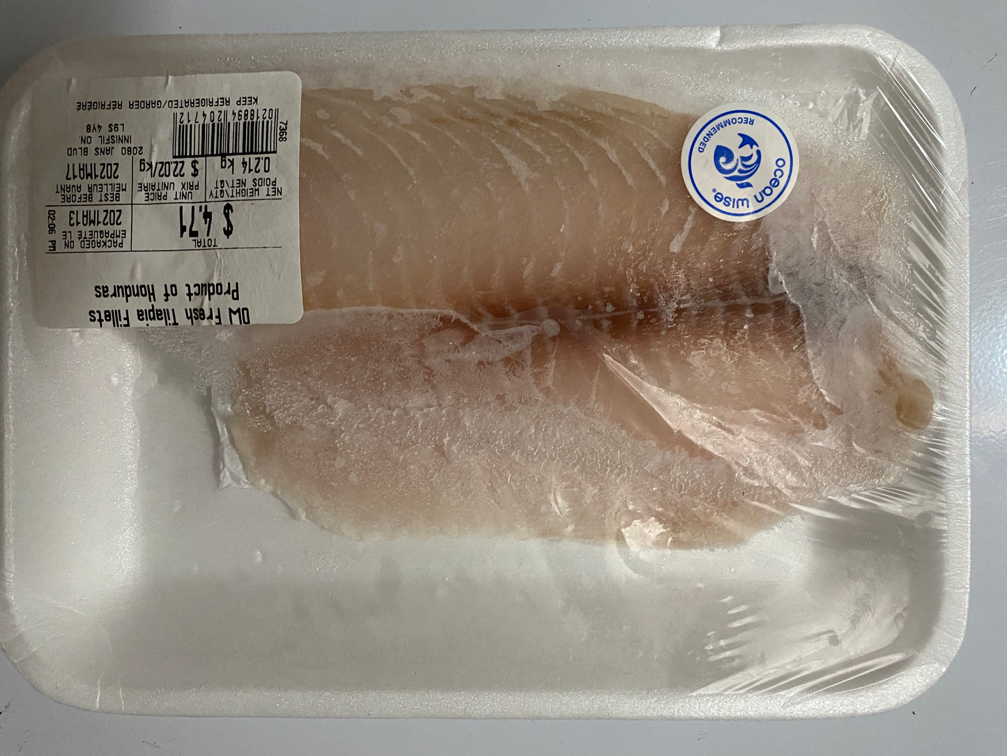 Frozen Fish- limit of one per household