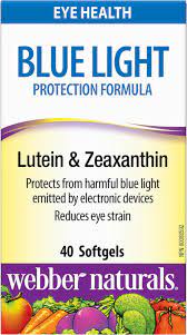 Eye health blue light protection formula, Lutein & Zeaxanthin