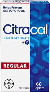 Citracal, calcium citrate + D vitamin