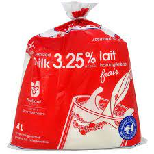 Milk and dairy frozen, one per household