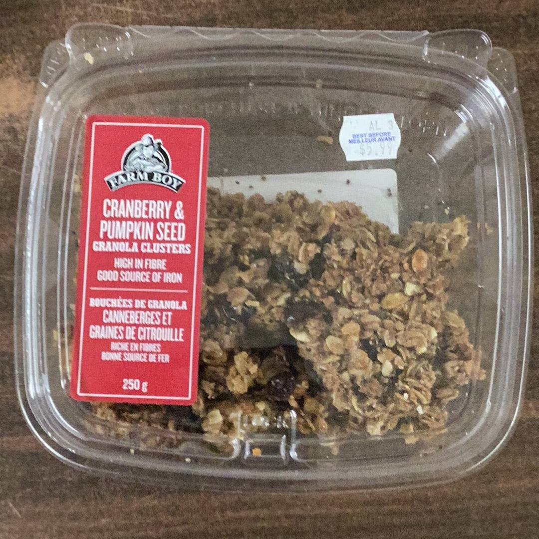 Cranberry & Pumpkin Seed Granola Clusters
