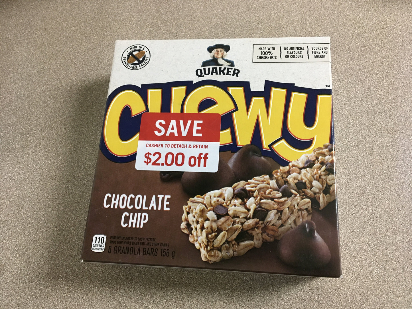 Granola Bars - Quaker- one box per order of ANY snack bars we have