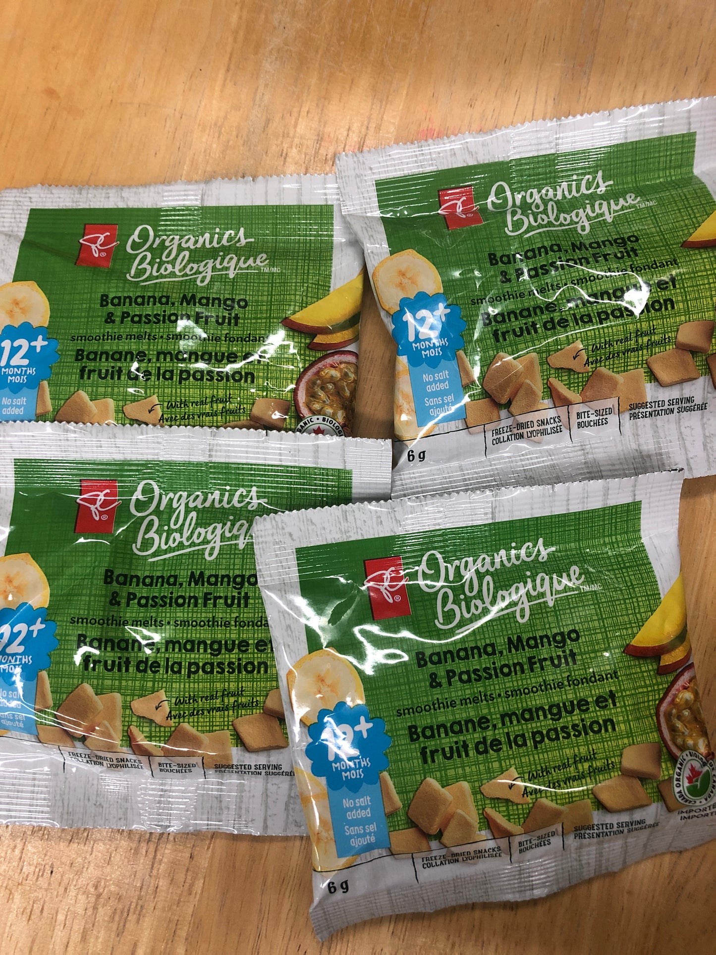 Organics 12+ months smoothie melts baby snacks assorted