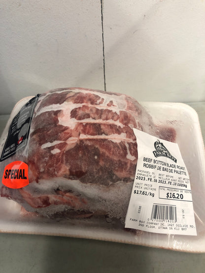 Frozen Beef - limit one meat item per household of any type of meat