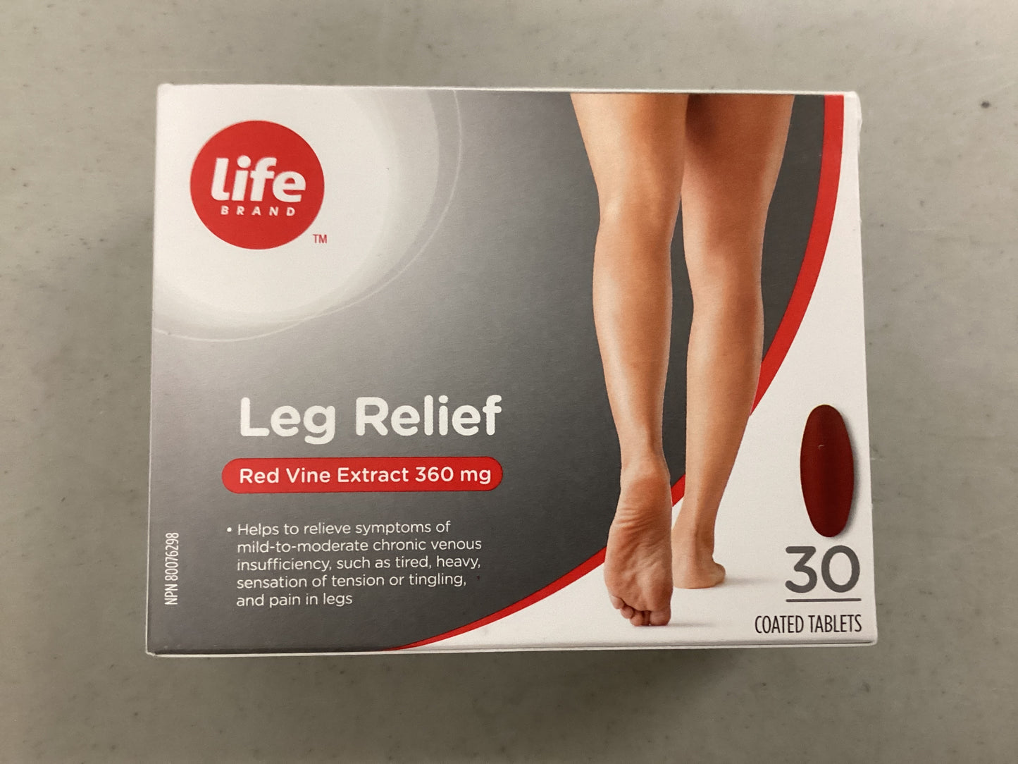 Life Brand Leg Relief Red Vine Extract 360 mg