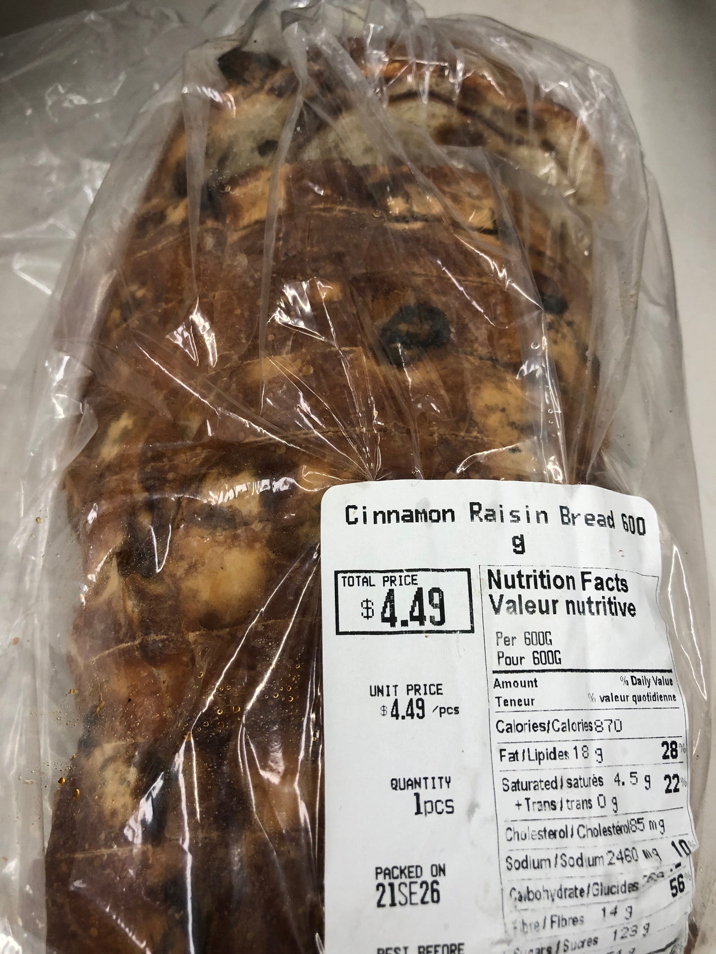 Raisin Bread