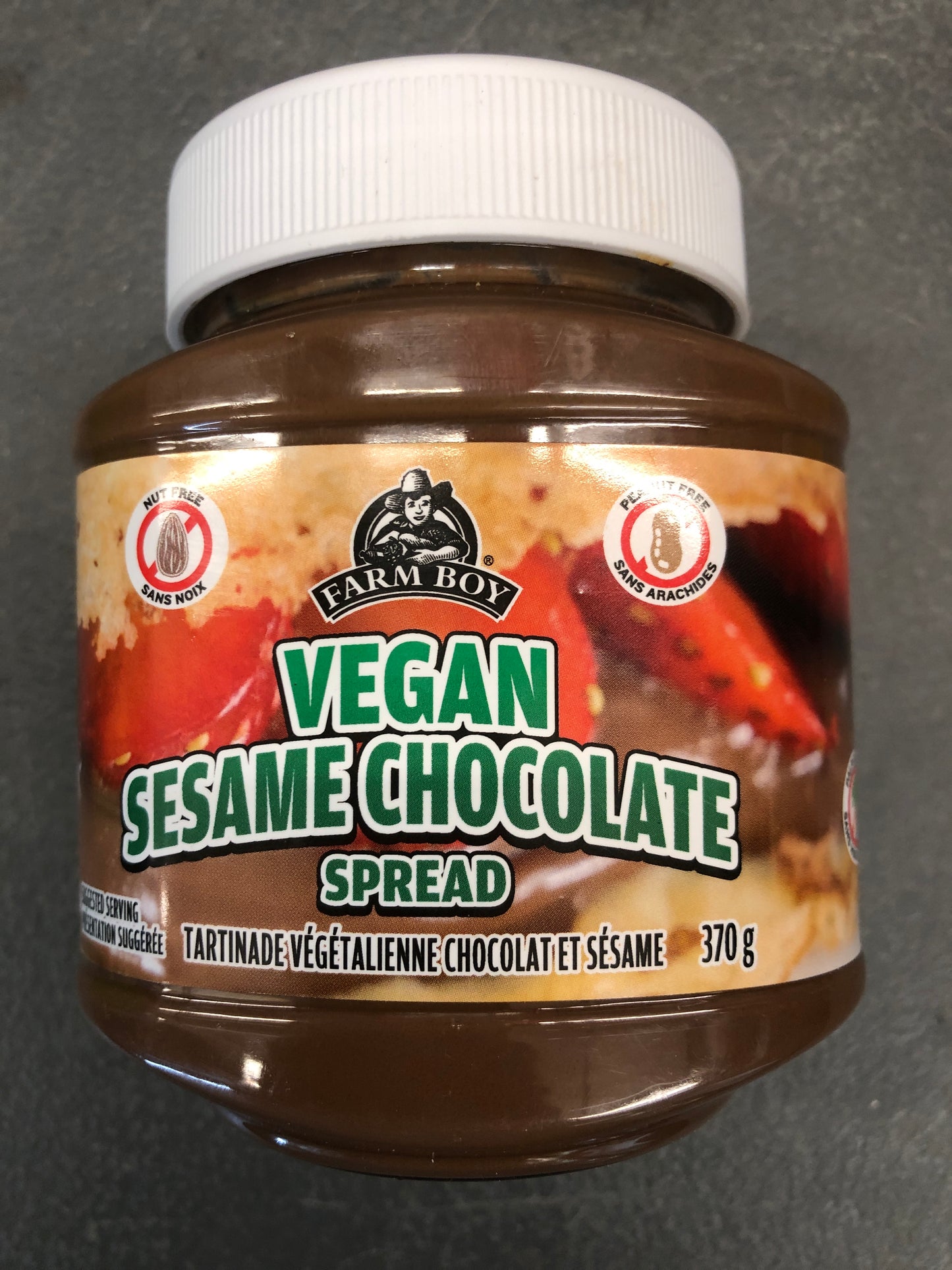 Vegan sesame chocolate spread