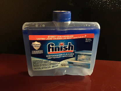 Finish Dishwasher Cleaner and detergent