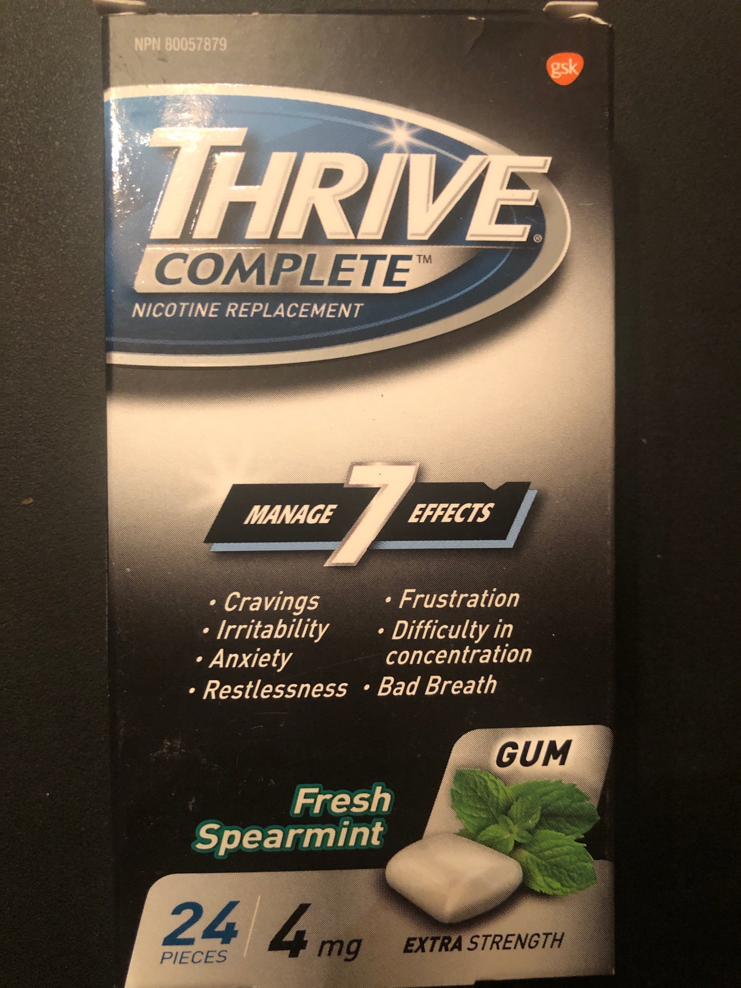 Nicotine gum, stop smoking aid