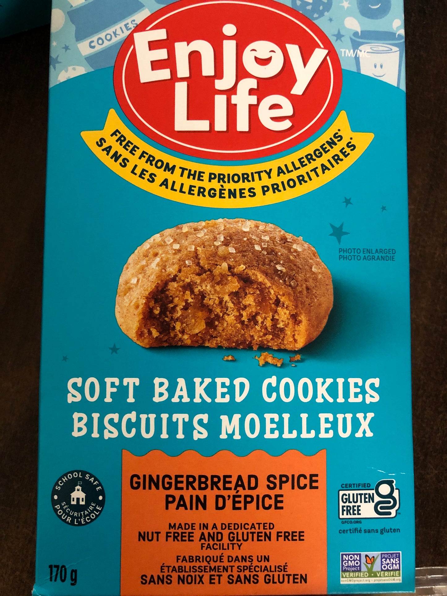 Enjoy Life gluten free- one box per order of ANY snack bars we have