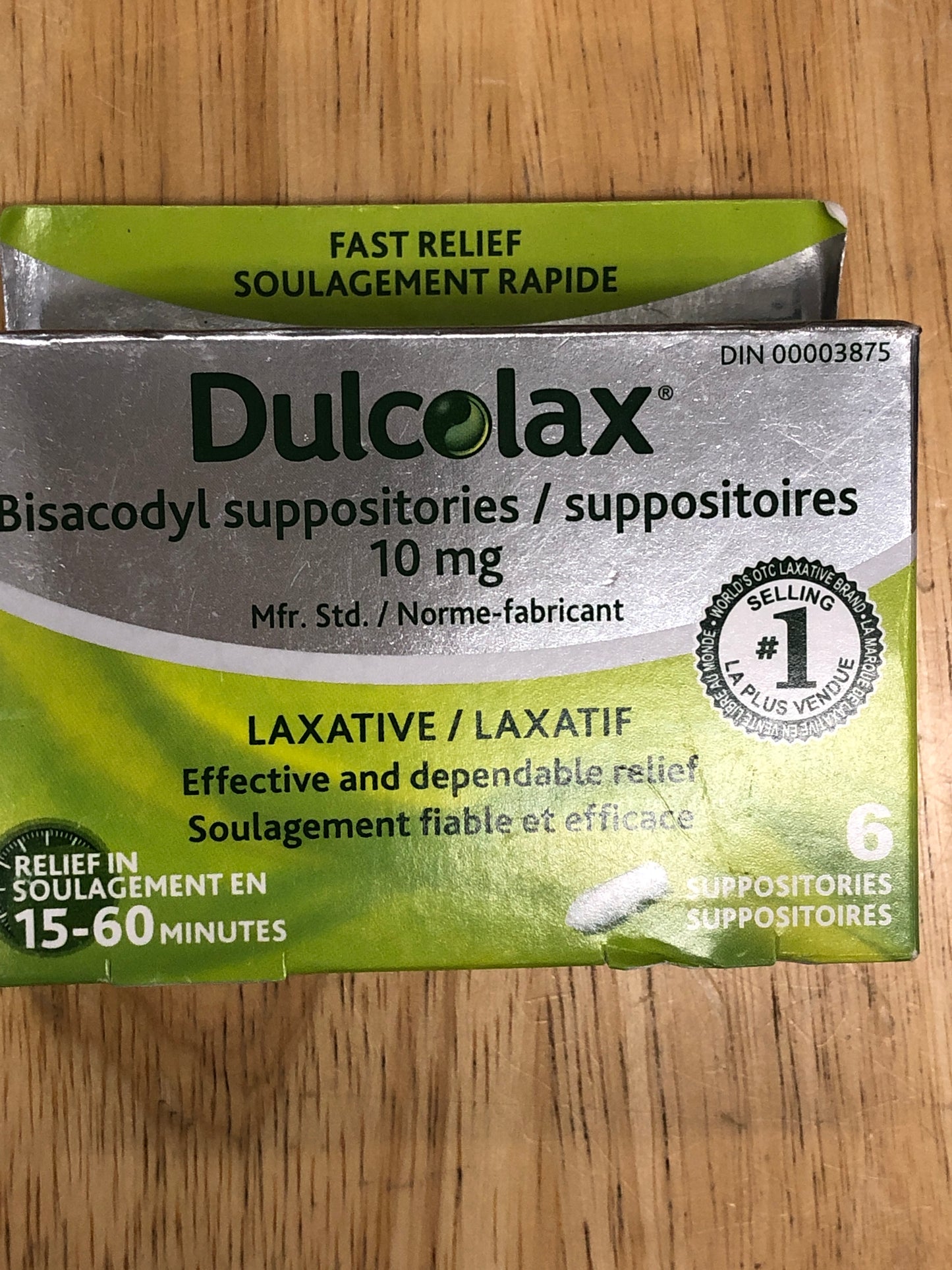 Dulcolax laxative suppositories 10mg