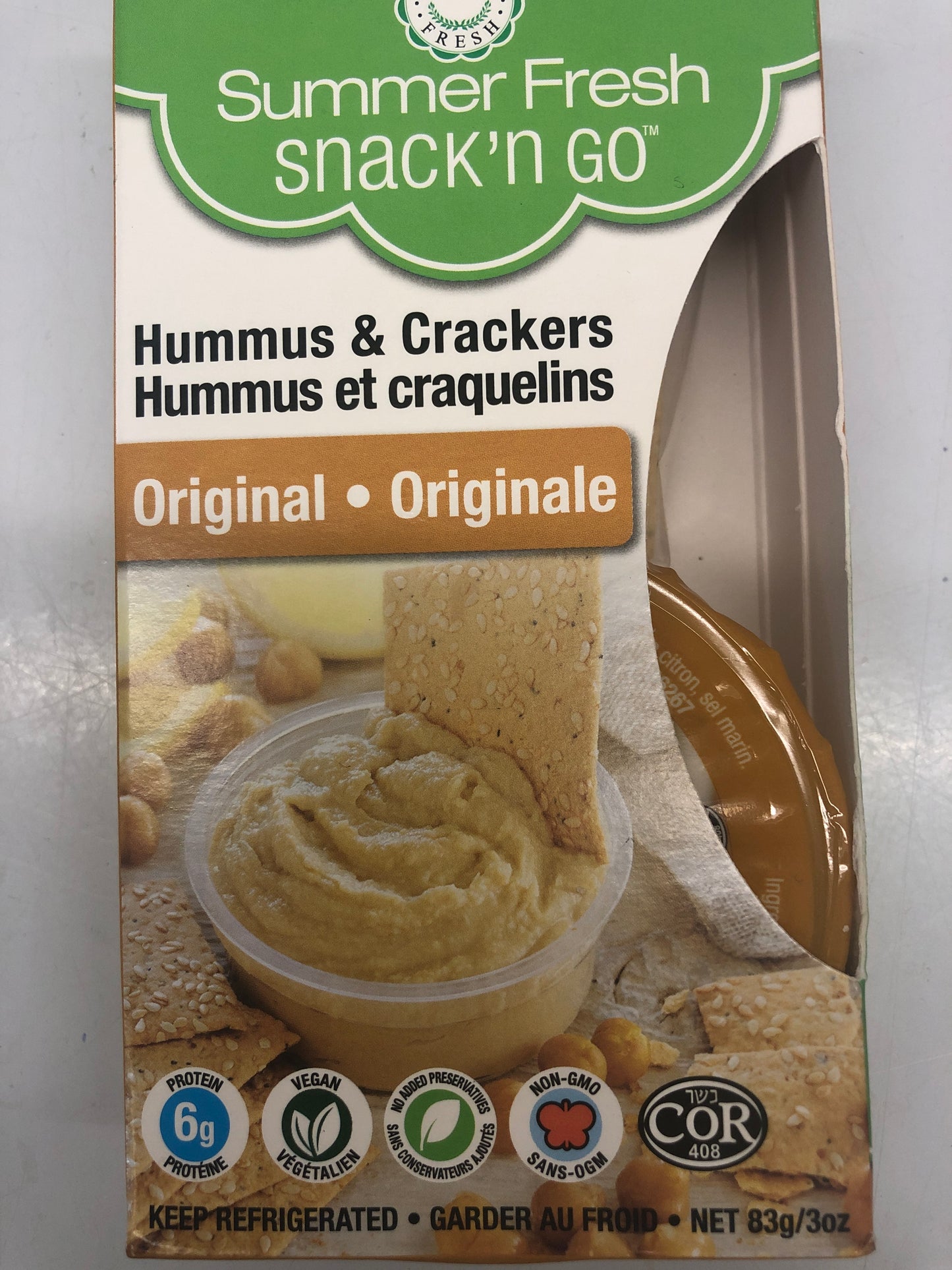 Hummus & crackers Snack’n go