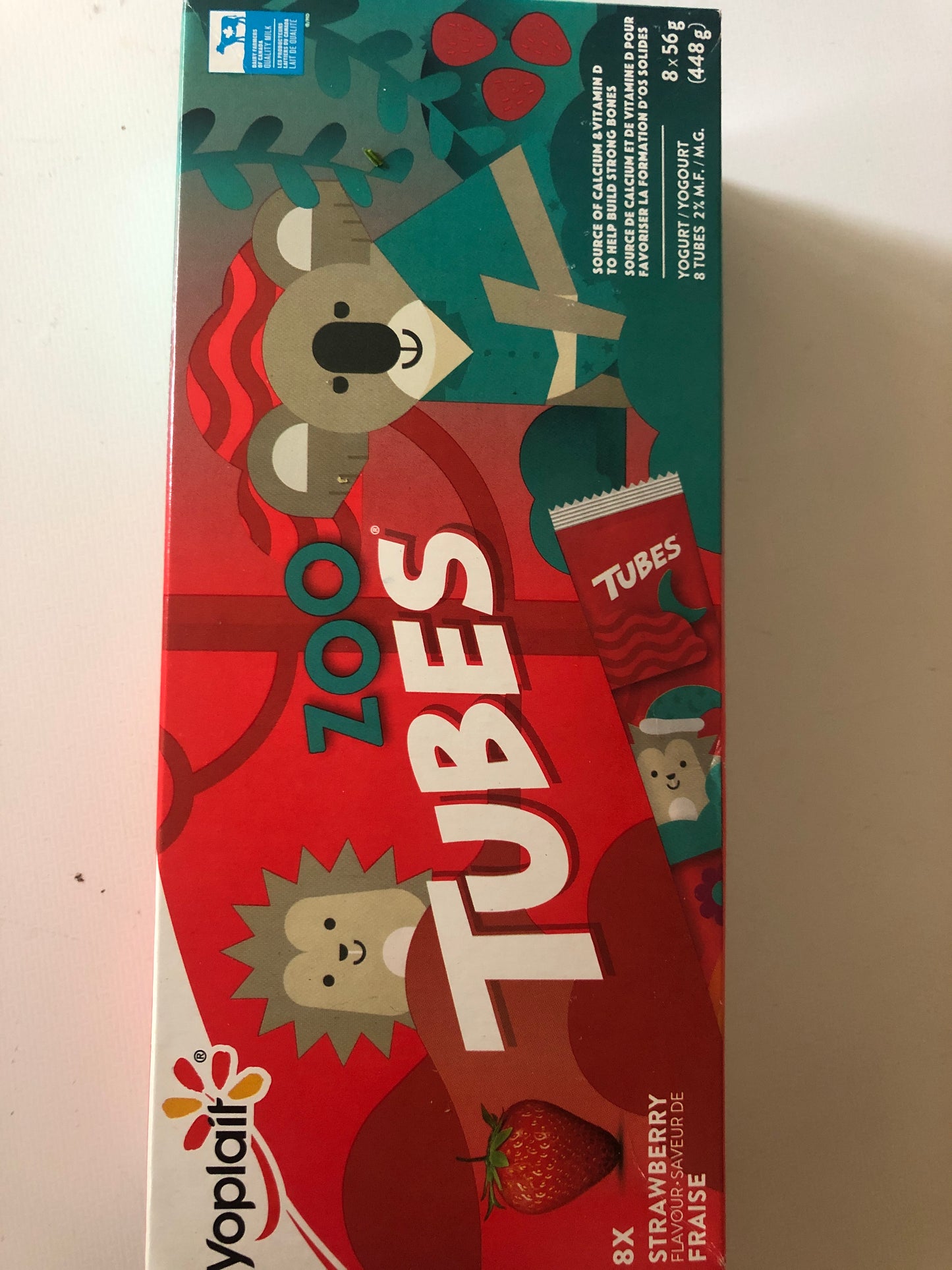 Yoplait yogurt tubes
