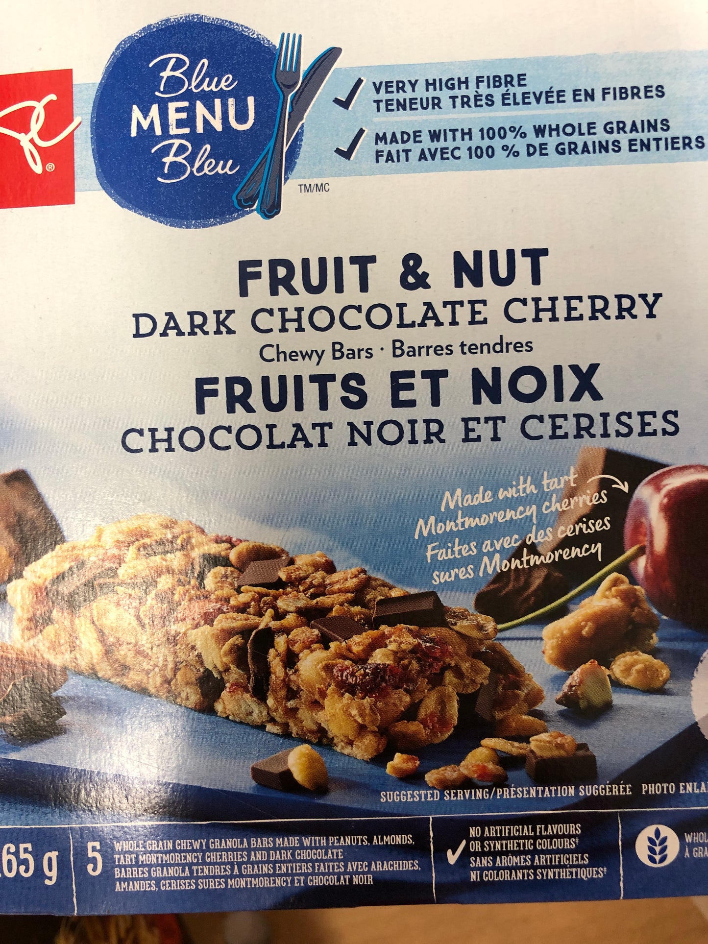 PC Granola Bars- one box per order of ANY snack bars we have