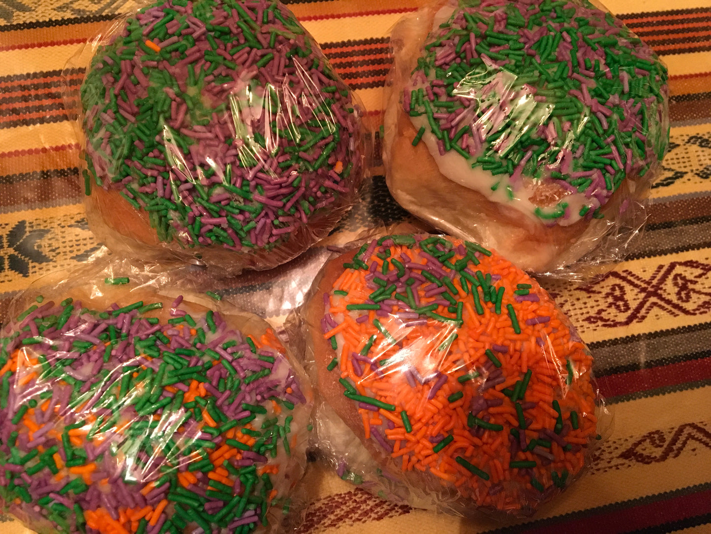 Halloween sprinkled sweet buns