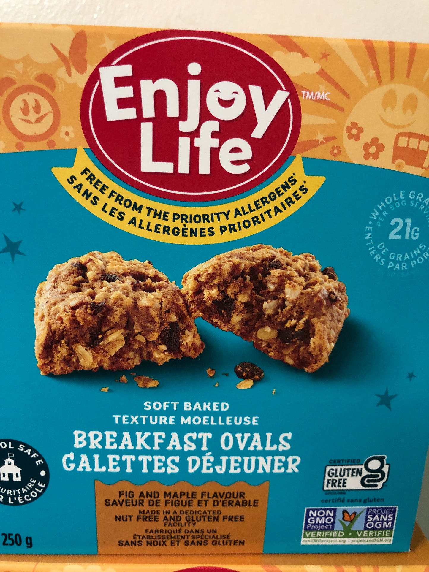 Enjoy Life gluten free- one box per order of ANY snack bars we have