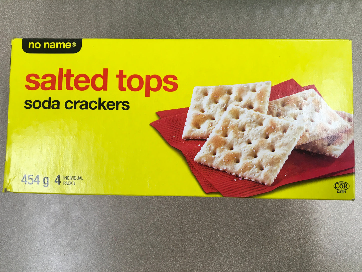 Salted tops soda crackers