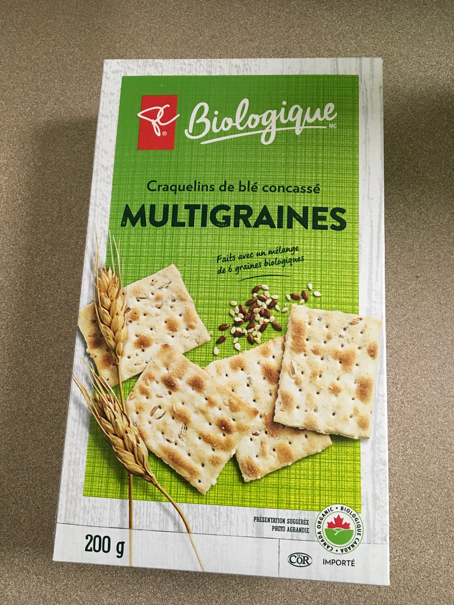 Organics Stoned Wheat Crackers