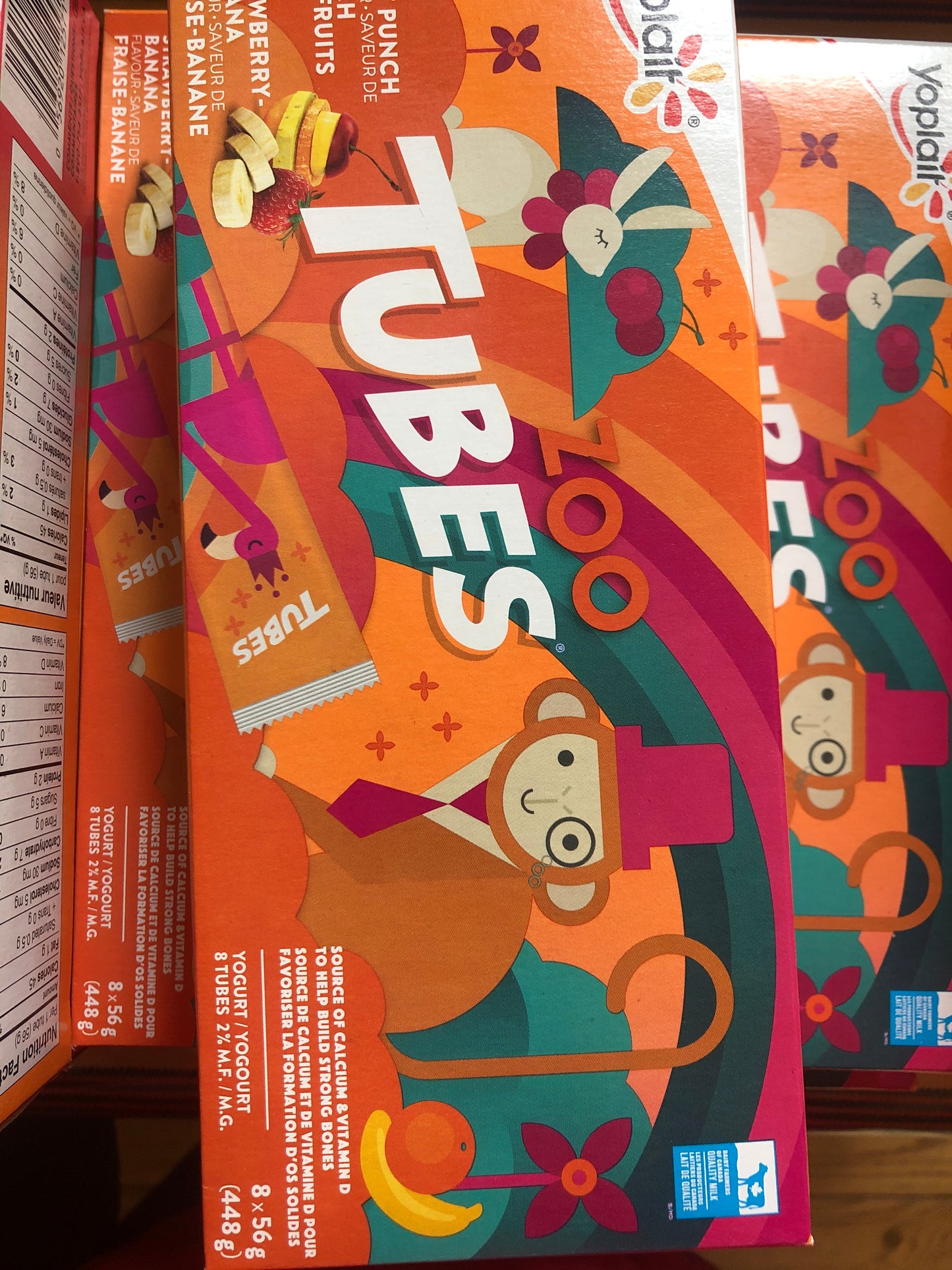 Yoplait yogurt tubes