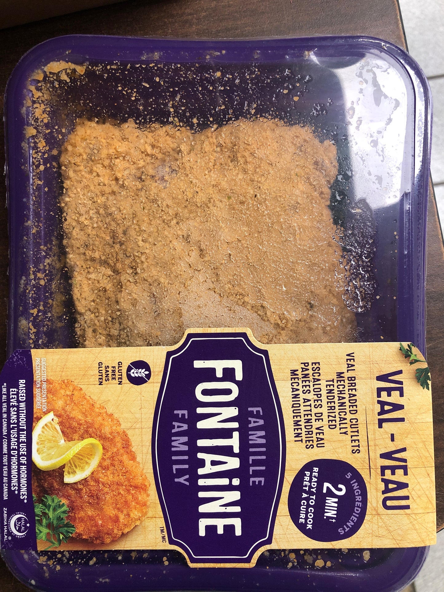 Veal breaded cutlets