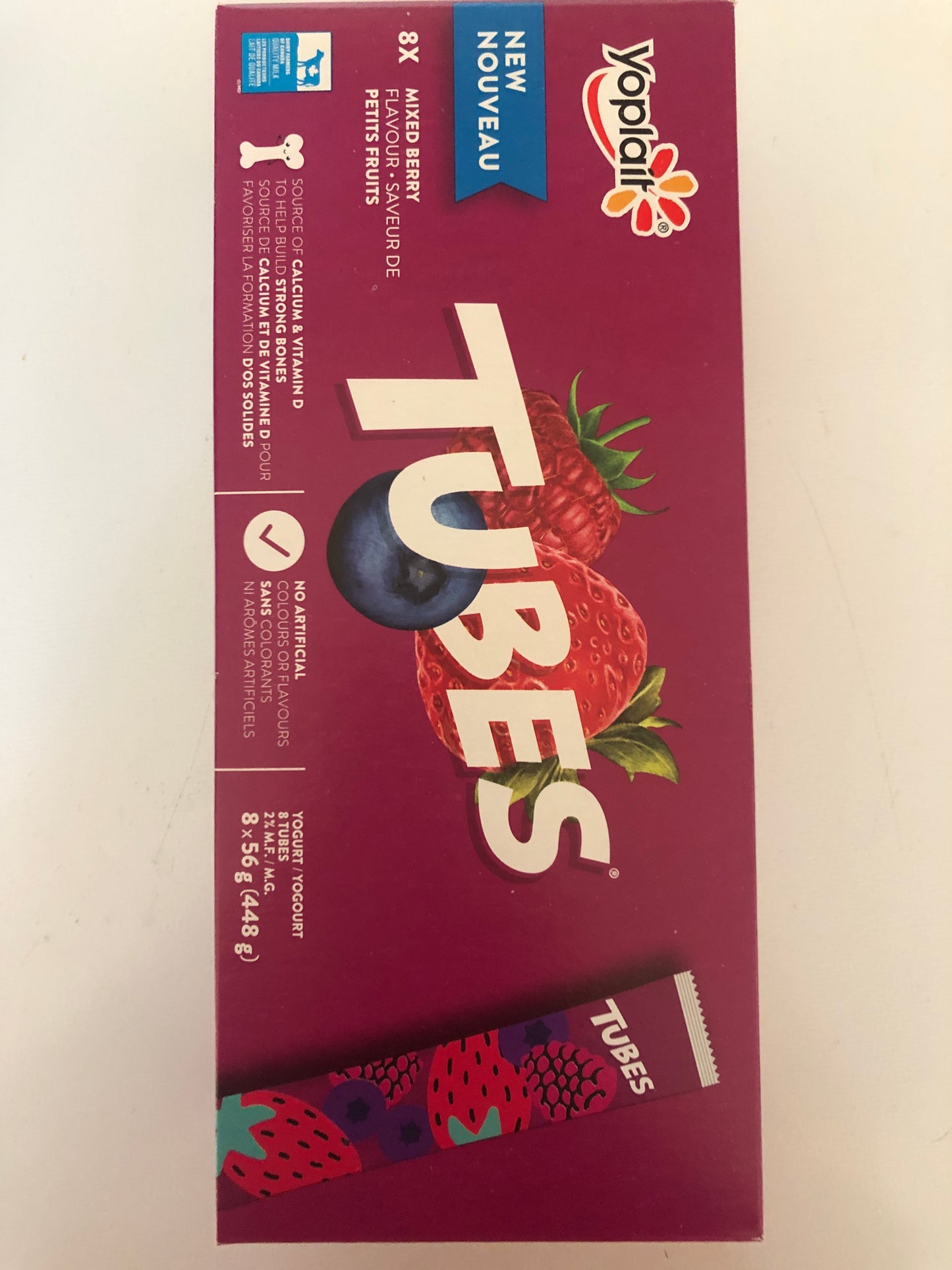 Yoplait yogurt tubes