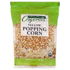Organic popping corn